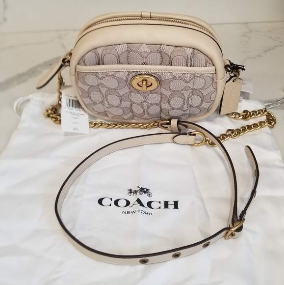 Coach Bags Nwt Coach Small Camera Bag In Signature C Logo Jacquard